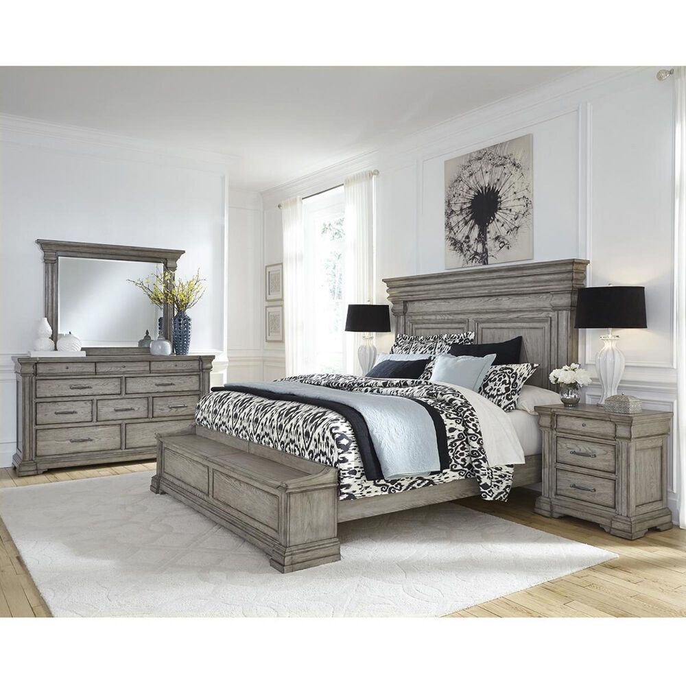 Chapel Hill Madison Ridge 4 Piece Queen Storage Bedroom Set In Bluff Gray Nebraska Furniture Mart