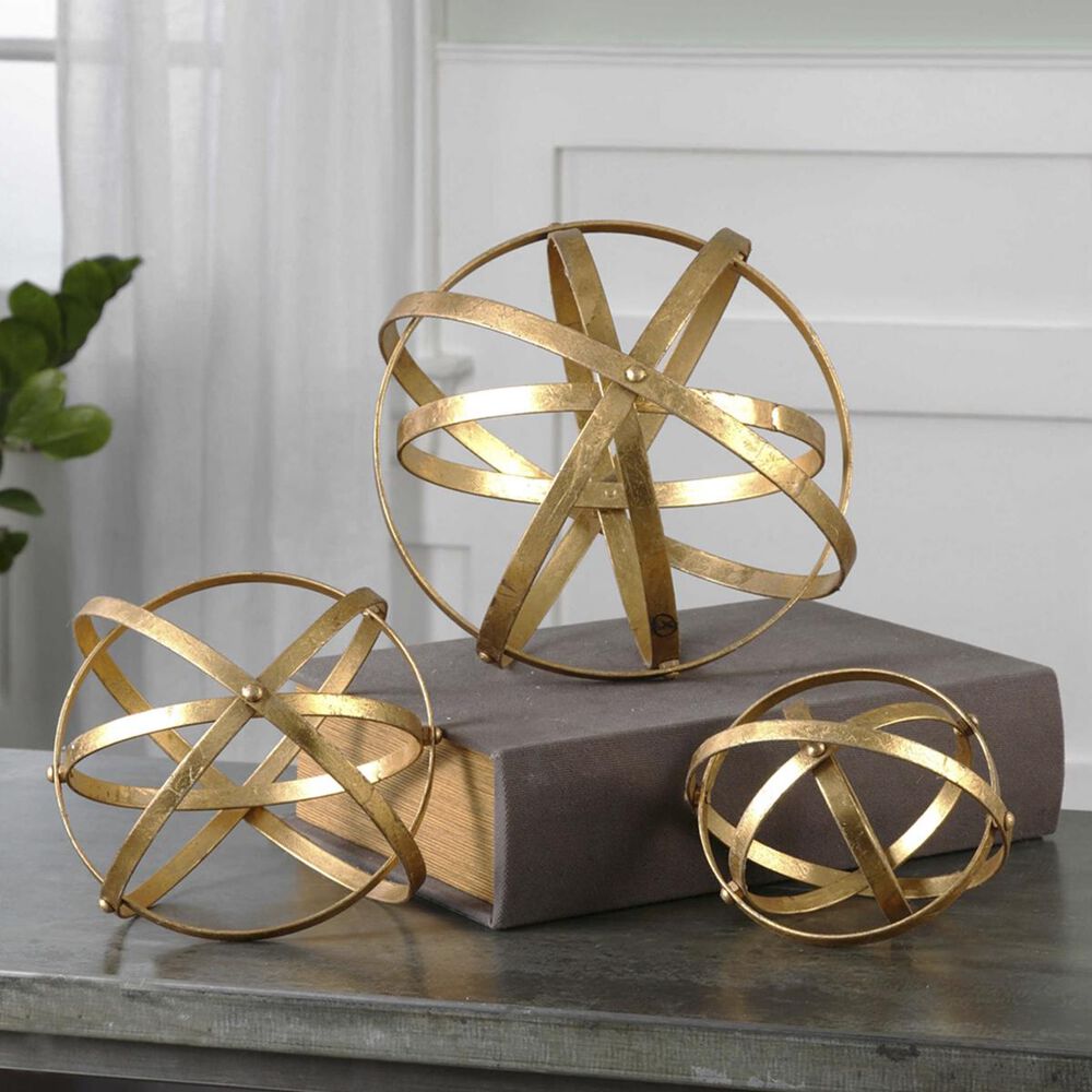 37B Stetson Gold Spheres (Set of 3), , large