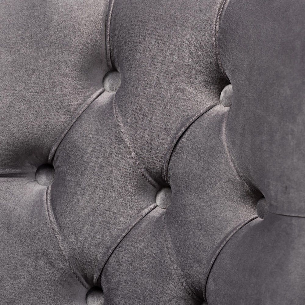 Baxton Studio Remy Side Chair with Grey Cushion in Espresso (Set of 2), , large