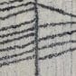 Feizy Whitton 2" x 3" Ivory and Black Area Rug, , large