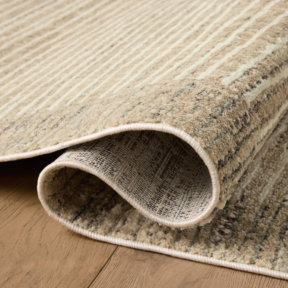 Jeremiah Brent x Loloi Bleecker Sand and Charcoal 2&#39;7&quot; x 10&#39; Runner, , large