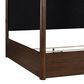 Millenium Dilenno Queen Canopy Panel Bed in Dark Brown with USB Ports, , large