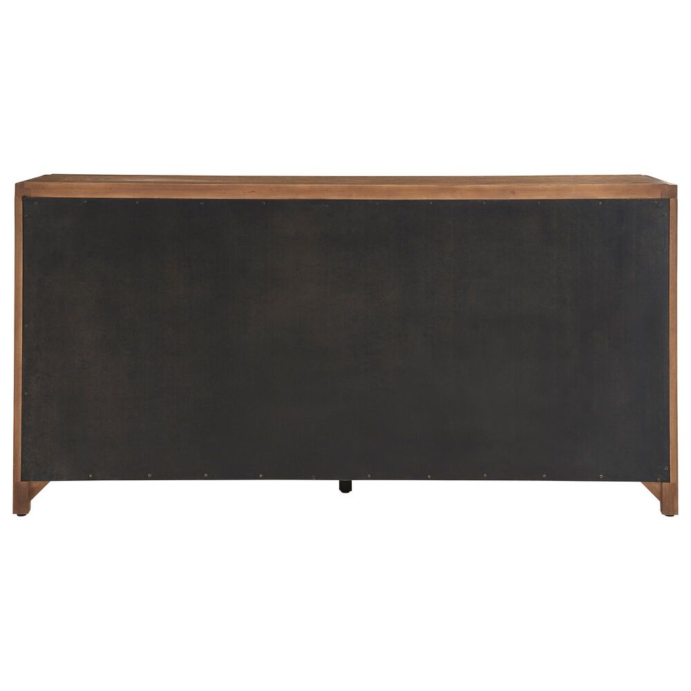 Universal Furniture Weekender 8-Drawer Dresser and Mirror in Sand Dune and Natural Rattan, , large