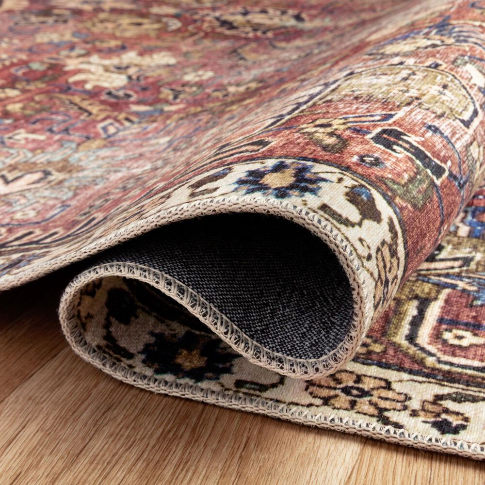 Loloi II Jules 5&#39; x 7&#39;6&quot; Merlot and Multicolor Area Rug, , large