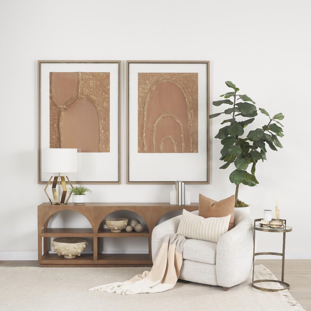 Mercana Reimer Accent Table with Glass Top in Gold, , large