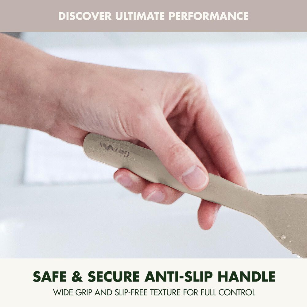 Green Pan Platinum Silicone Fish Turner in Taupe, , large