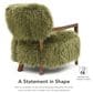 Furniture of America Lumir Long-Haired Accent Chair in Green, , large