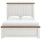 Ashley Savonport Queen Storage Panel Bed in White and Brown, , large