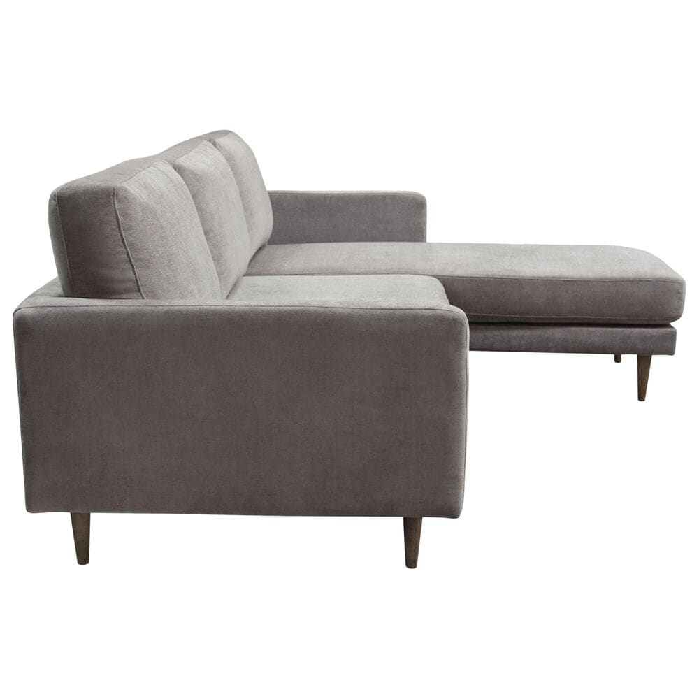 lily and lee furniture kelsey reversible chaise sectional in grey nebraska furniture mart