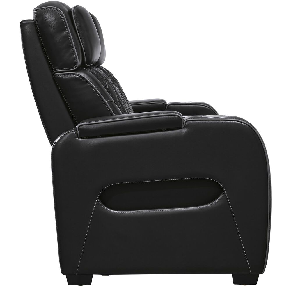 Ashley Boyington 2-Piece Power Reclining Sofa and Recliner in Black, , large