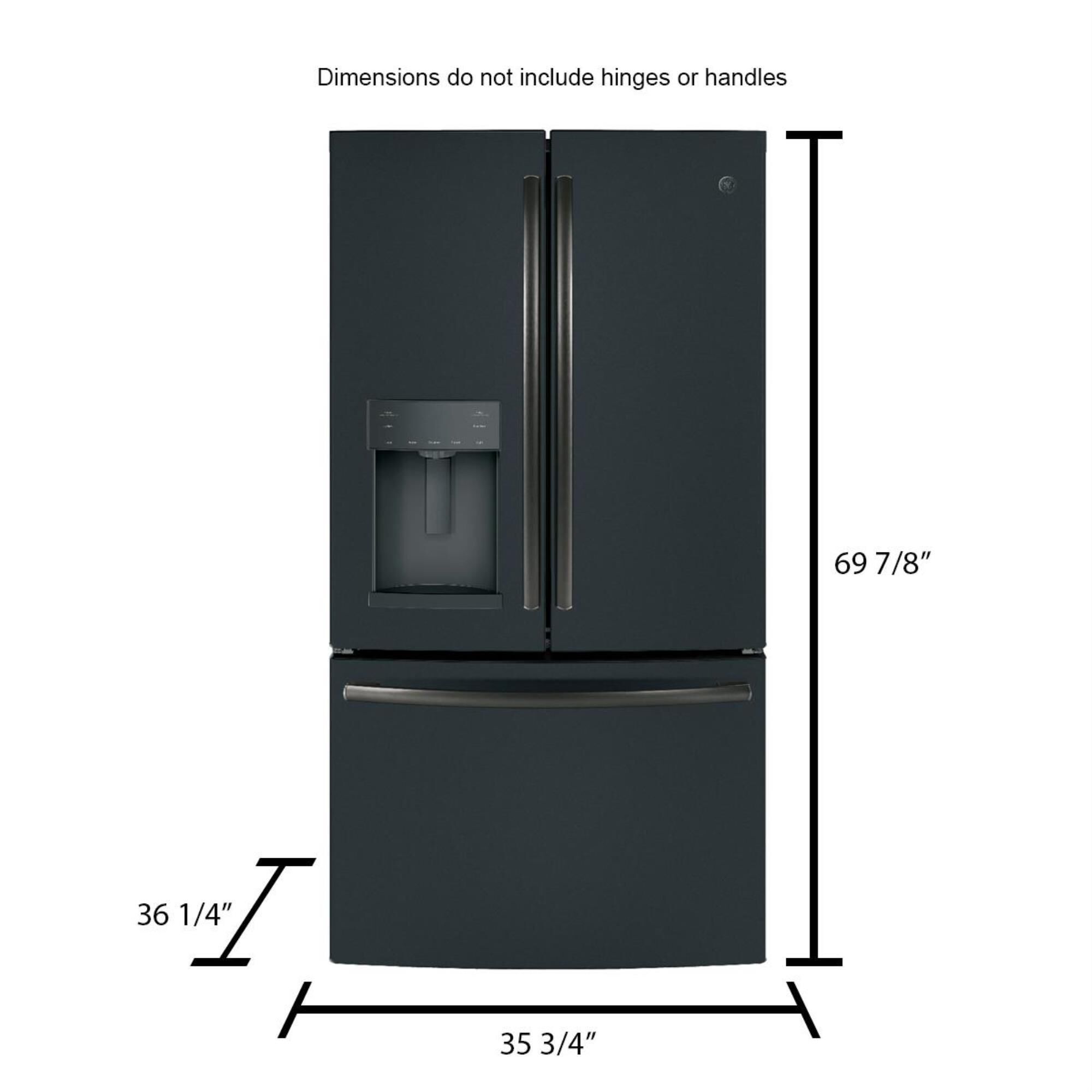 GE Appliances 27.8 Cu. Ft. Energy Star French Door Refrigerator in