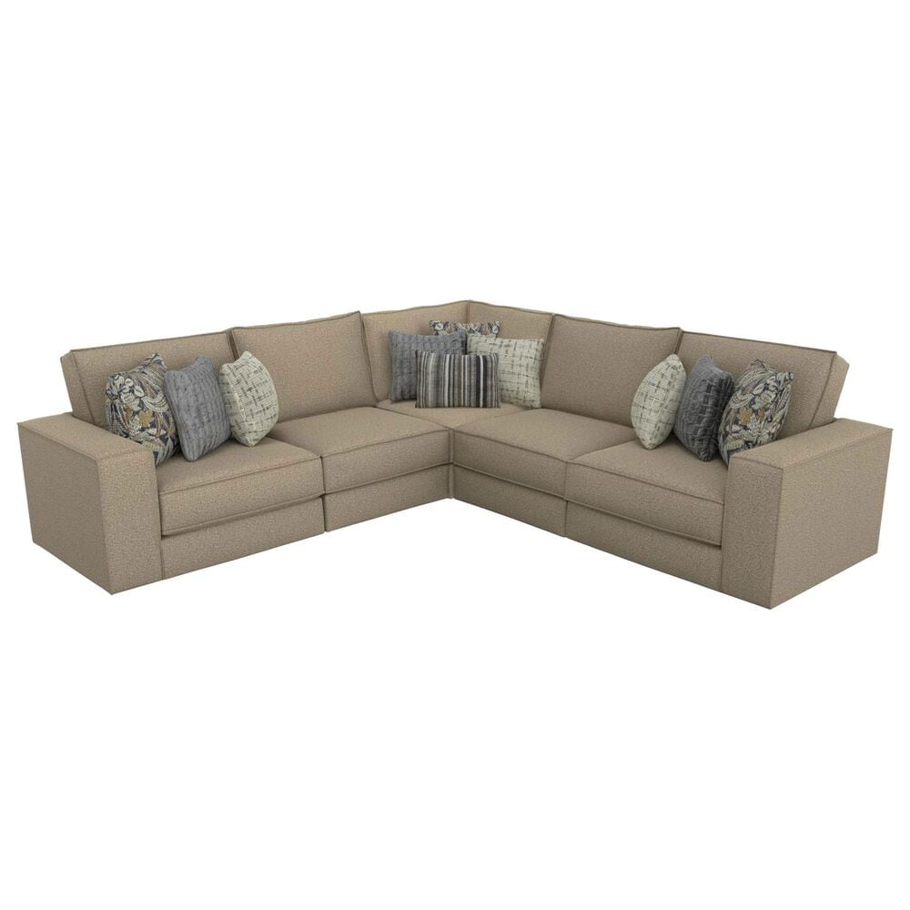 Henderson Arlington 5-Piece Stationary Sectional in Mavis Honey, , large