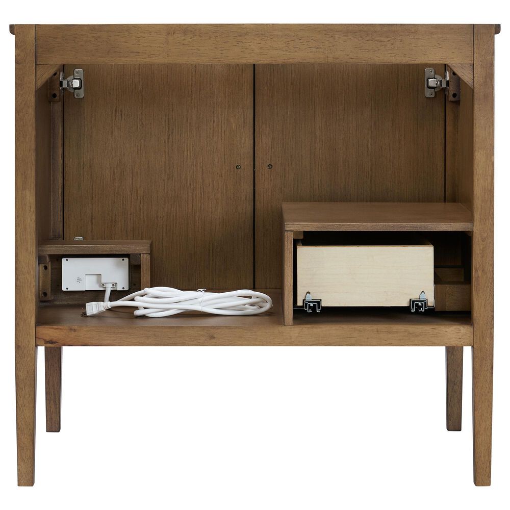 37B Heston 36" Single Bathroom Vanity in Kona with White Composite Stone Top and Backsplash, , large