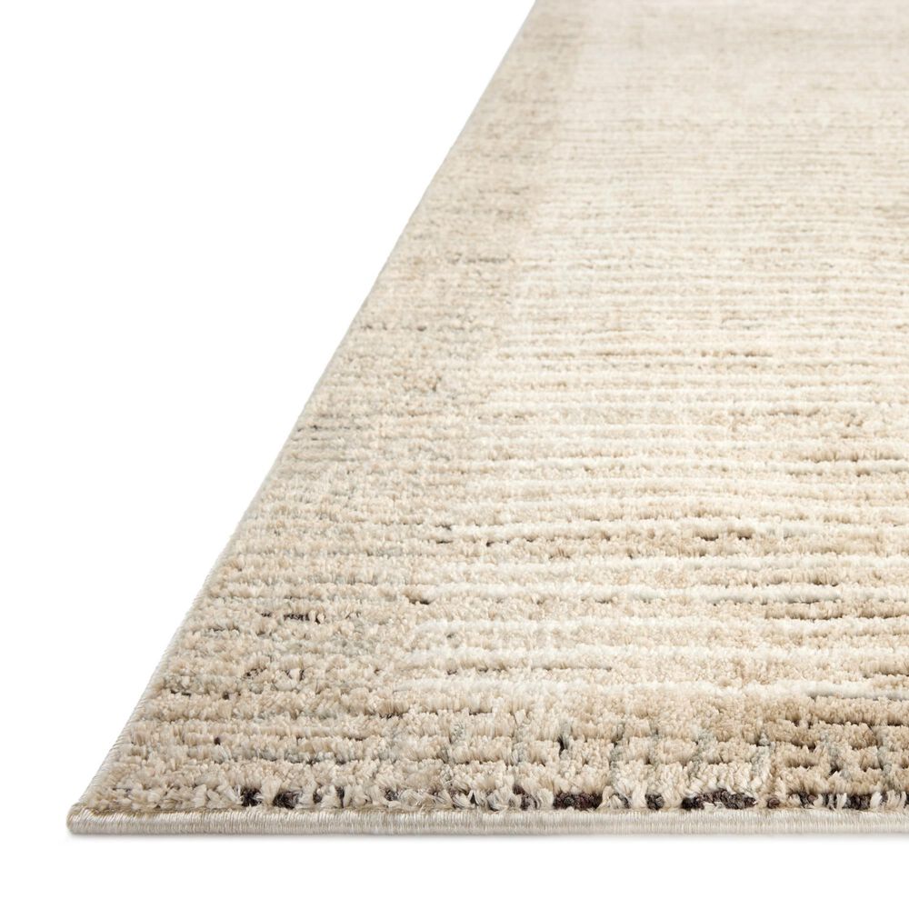 Loloi Bleecker Sand and Charcoal 4&#39; x 6&#39; Area Rug, , large