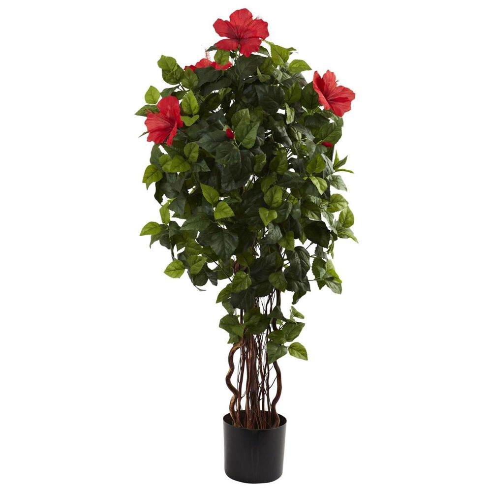 Nearly Natural Inc 4 Hibiscus Tree, , large