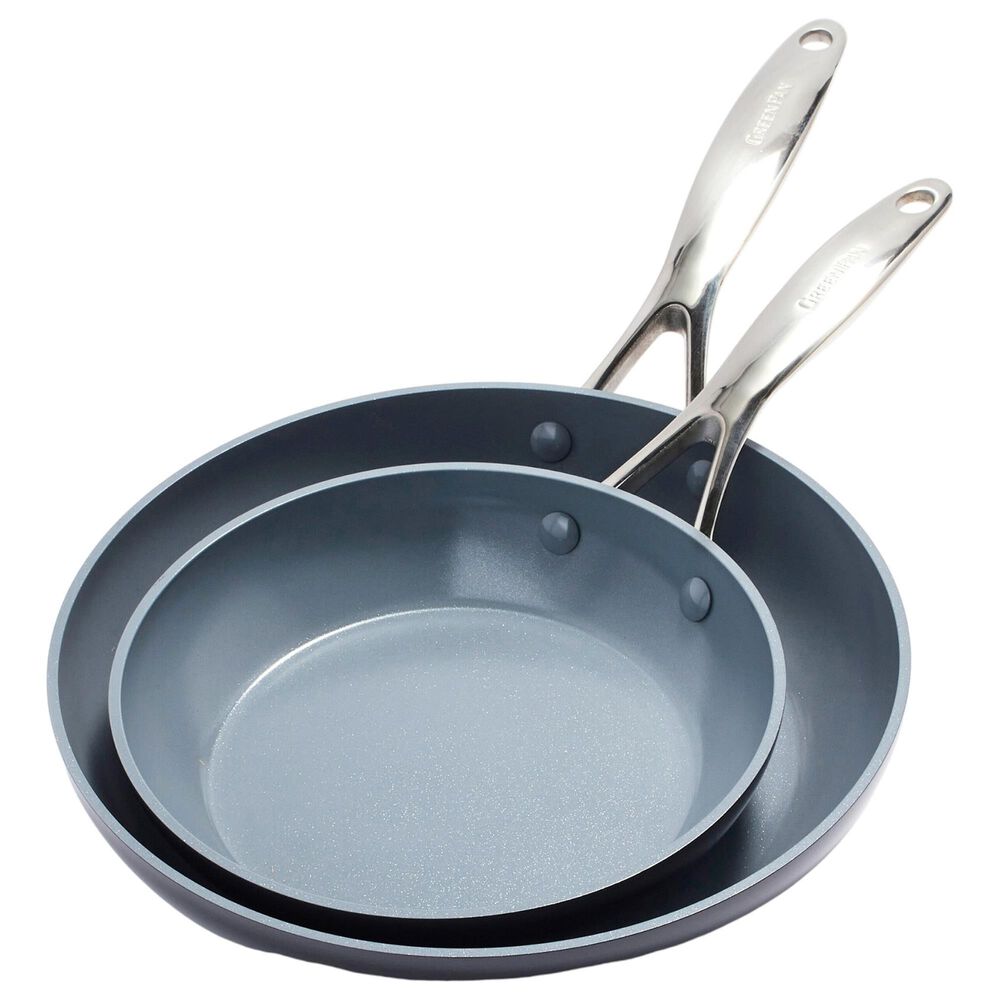 Green Pan Valencia Pro 2-Piece 8" and 10" Nonstick Frypan Set in Grey, , large