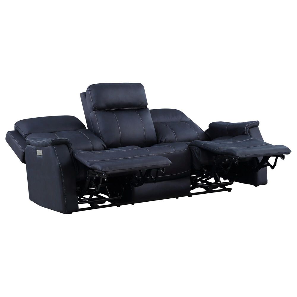 Steve Silver Valencia Power/Power Recliner Sofa in Ocean Blue, , large