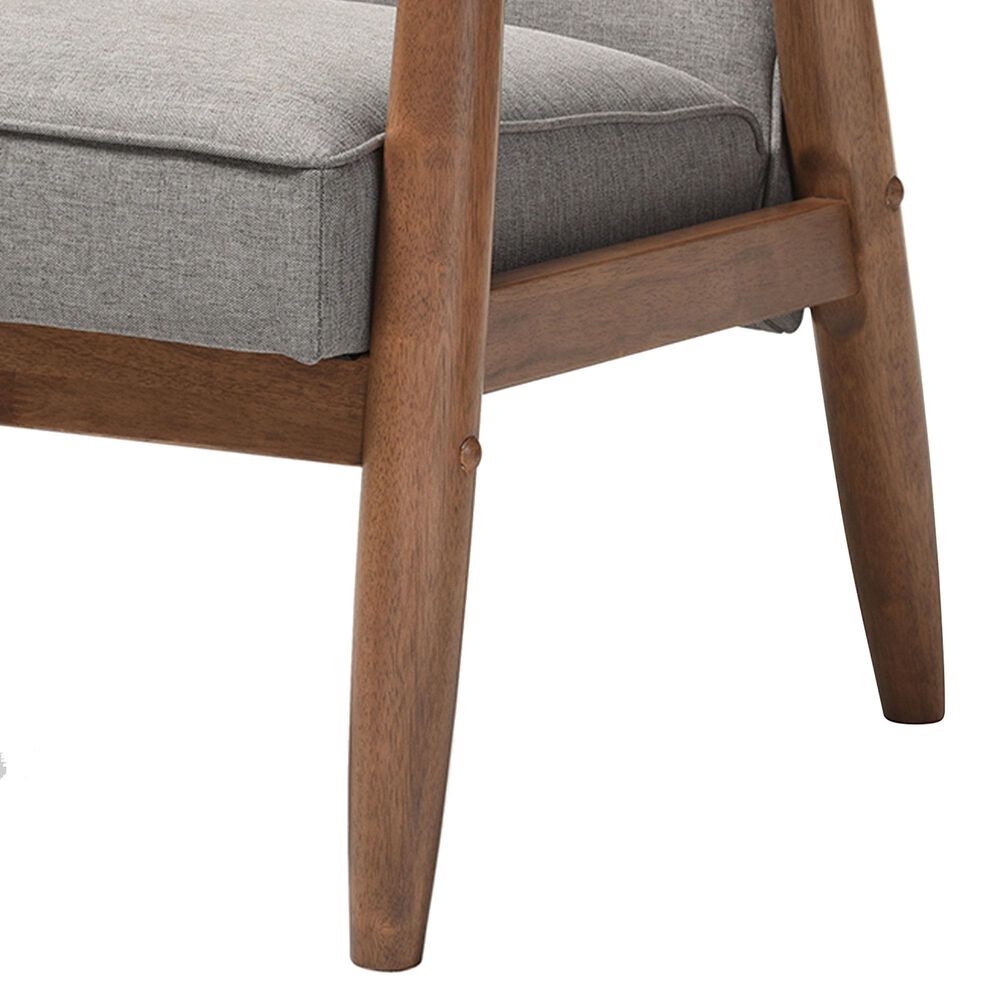 Baxton Studio Sorrento Lounge Chair in Grey, , large