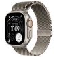Apple Watch Ultra 3 (GPS+Cellular) 49mm Titanium Case with Titanium Milanese Loop - Small in Natural and 2-Year AppleCare+, , large