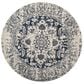 Safavieh Madison MAD603D-5R 5" Round Cream/Navy Area Rug, , large