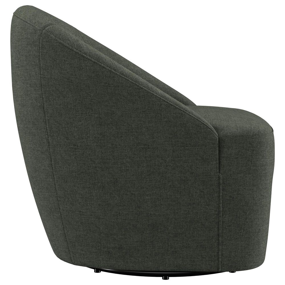 Coaster Leon Swivel Chair in Hunter Green, , large