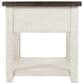 Waltham Madison County End Table in Vintage White, , large