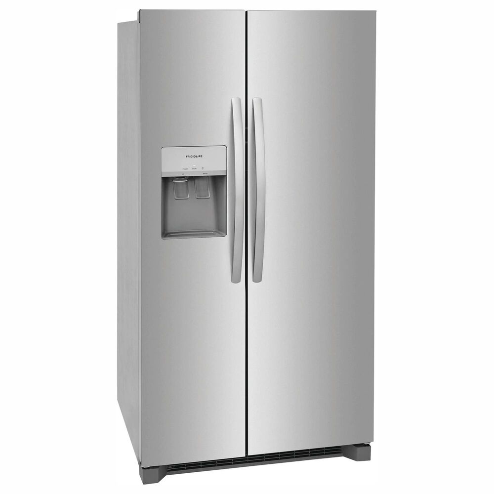 Frigidaire 3 Piece Kitchen Set with 36-inch Standard Depth Side-by-Side Refrigerator, 30-inch Electric Range, and 24-inch Built-In Dishwasher in Stainless Steel, , large