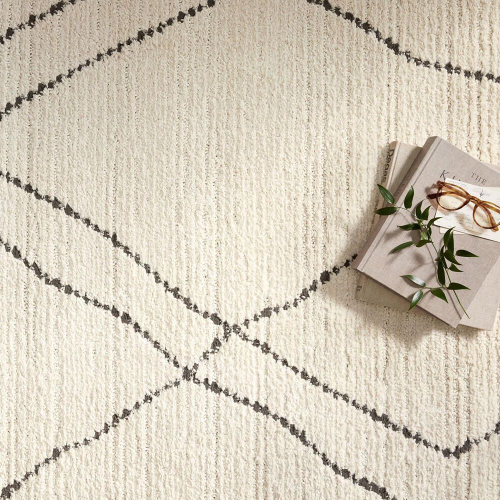 Loloi II Fabian 2&#39;7&quot; x 4&#39; Ivory and Charcoal Area Rug, , large