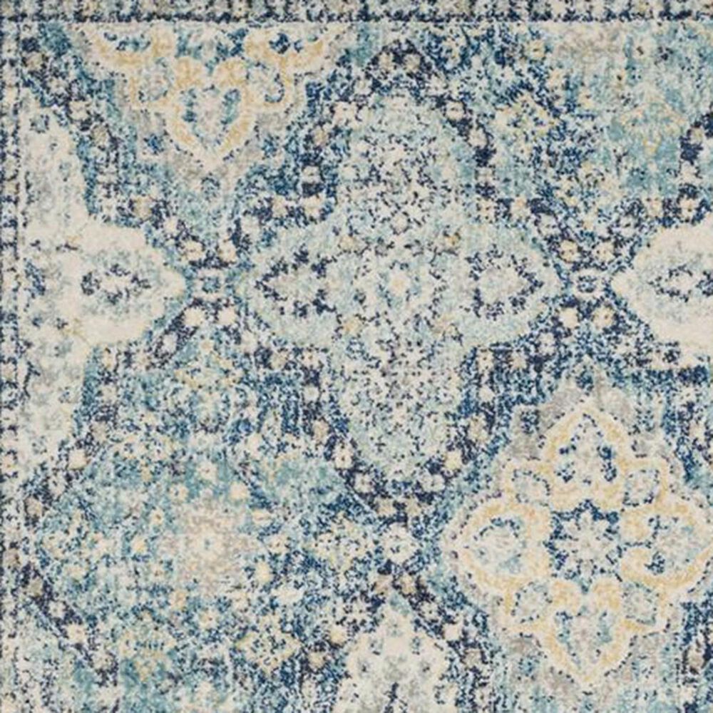 Safavieh Evoke EVK274C 2&#39;2&quot; x 5&#39; Light Blue and Ivory Scatter Rug, , large