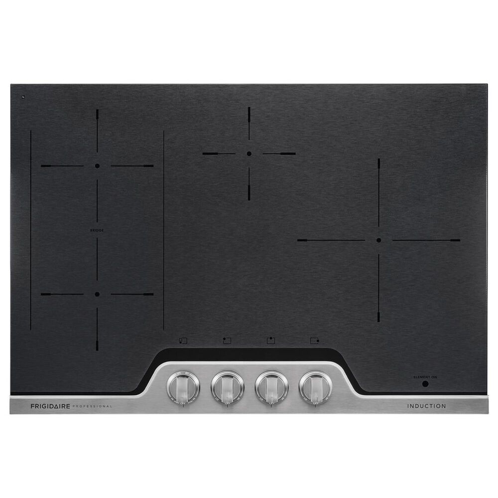 Frigidaire 30'' Induction Cooktop in Black and Stainless Steel | Nebraska  Furniture Mart