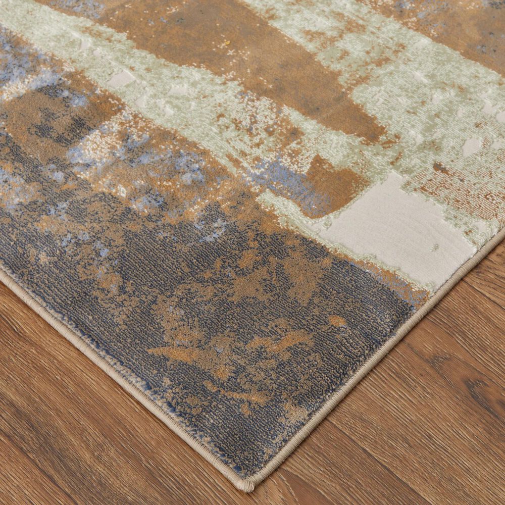 Feizy Clio 12&#39; x 15&#39; Blue and Tan Area Rug, , large