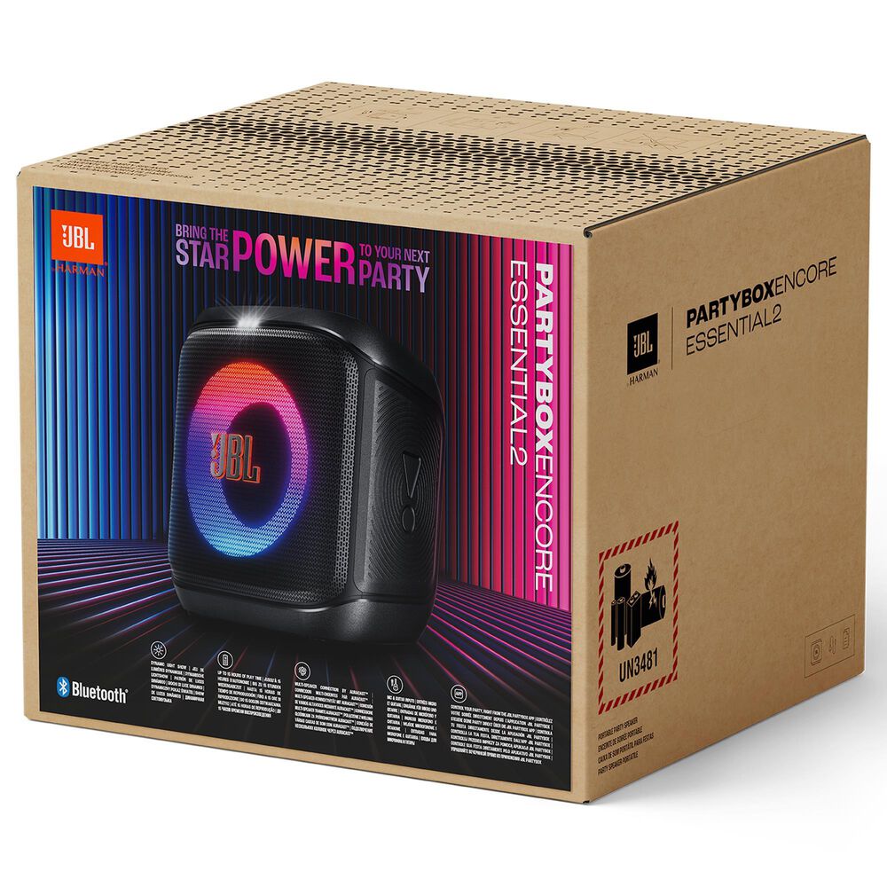 JBL PartyBox Encore Essential 2 Bluetooth Party Speaker in Black, , large