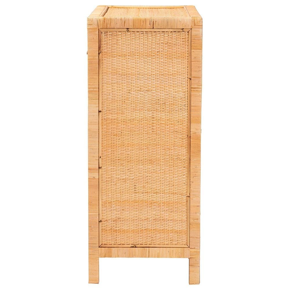 Baxton Studio Vaere 4-Drawer Storage Cabinet in Natural Brown, , large