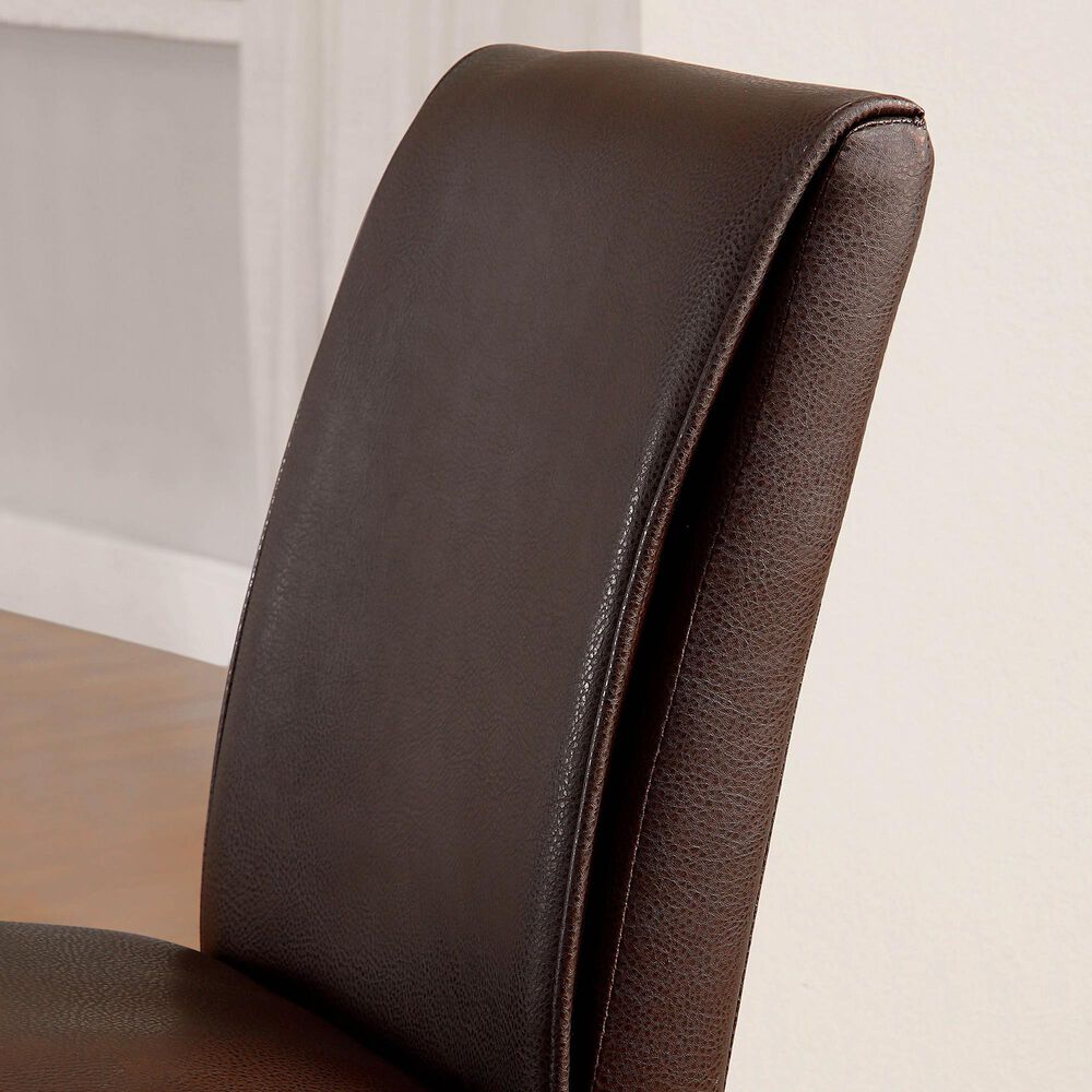Furniture of America Armstead Counter Height Chair in Dark Walnut &#40;Set of 2&#41;, , large