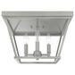 Hunter Laurel Ridge 4-Light Flush Mount in Brushed Nickel, , large