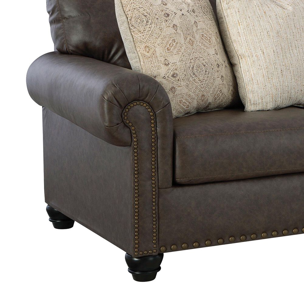 Ashley Roxmere Stationary Sofa in Umber, , large