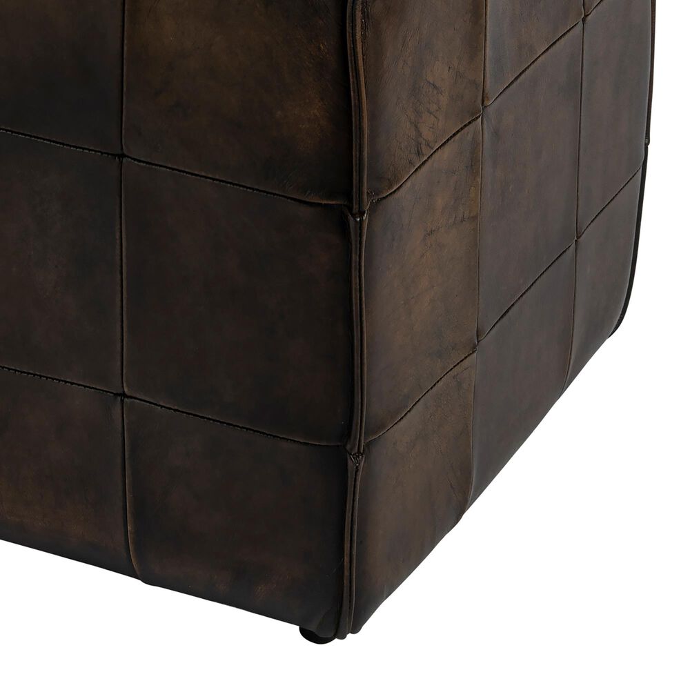 Butler Leon Ottoman in Dark Brown, , large