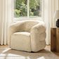 Jennifer Taylor Home Colt Swivel Arm Chair in Cream Beige, , large
