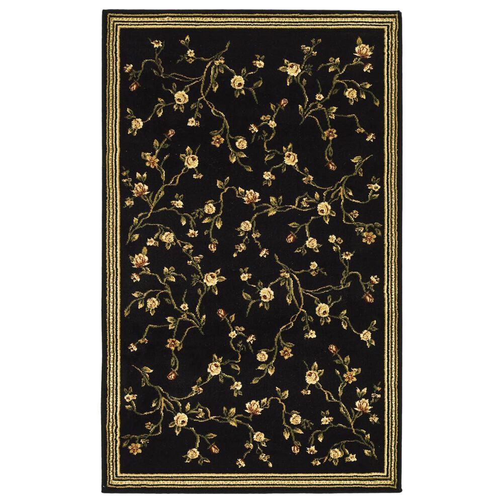 Safavieh Lyndhurst 3"3" x 5"3" Black and Green Area Rug, , large