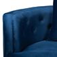 Baxton Studio Deserae Stationary Sofa in Navy Blue Velvet, , large
