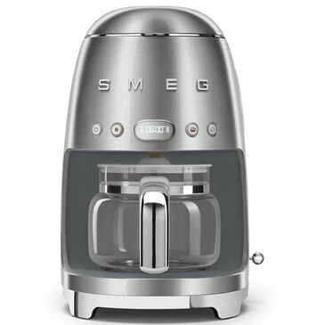 SMEG 47.34 Oz Drip Coffee Maker in Stainless Steel and Polished Chrome, , large