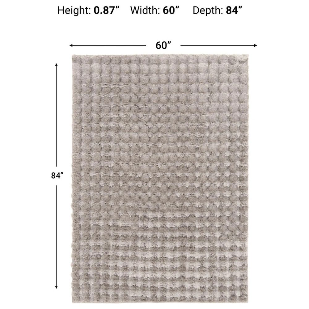 Central Oriental Bebel Gray 5&#39; x 7&#39; Area Rug, , large