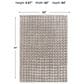Central Oriental Bebel Gray 5" x 7" Area Rug, , large