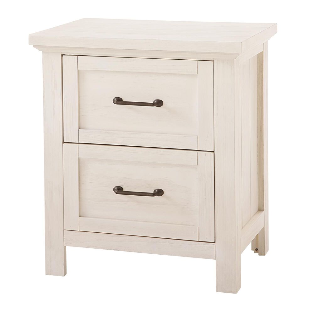 Eastern Shore Westfield 2 Drawer Nightstand in Brushed White, , large