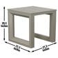 Steve Silver Co. Dalilah Patio End Table in Khaki, , large