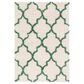 Safavieh Venus Shag 4" x 6" Ivory and Green Area Rug, , large