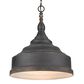 Golden Lighting Keating 3-Light Pendant in Antique Black Iron, , large