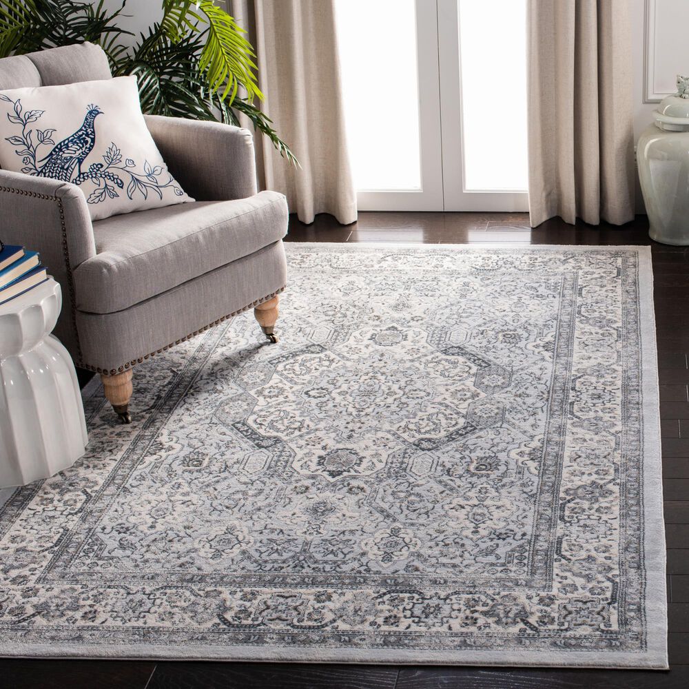 Safavieh Isabella 3&#39; x 5&#39; Dark Grey and Cream Area Rug, , large