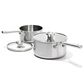 Green Pan Mira 4-Piece Saucepan Set in Stainless Steel, , large