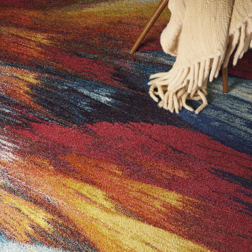 Nourison Celestial CES05 3&#39;11&quot; x 5&#39;11&quot; Burst Area Rug, , large